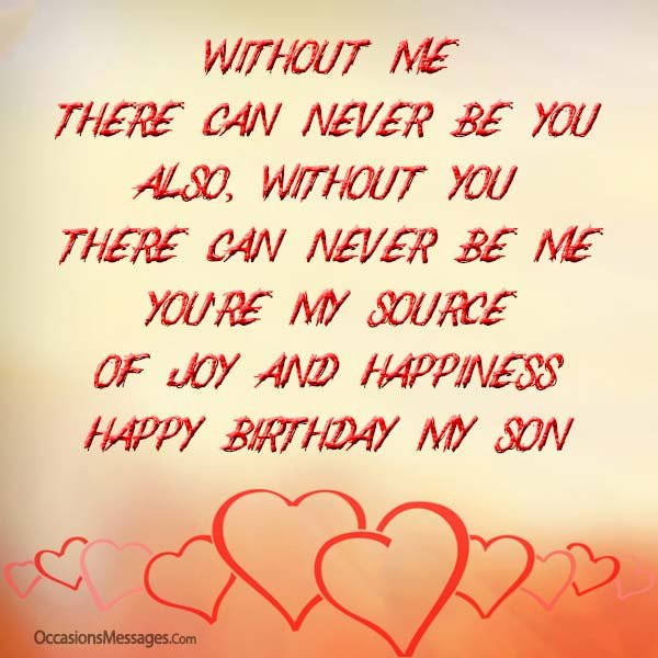 Birthday Wishes From Mom To Son
 Birthday Wishes for Son from Mother Occasions Messages