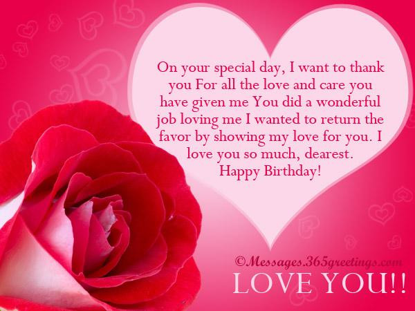 Birthday Wishes Lover
 Love Birthday Messages 365greetings
