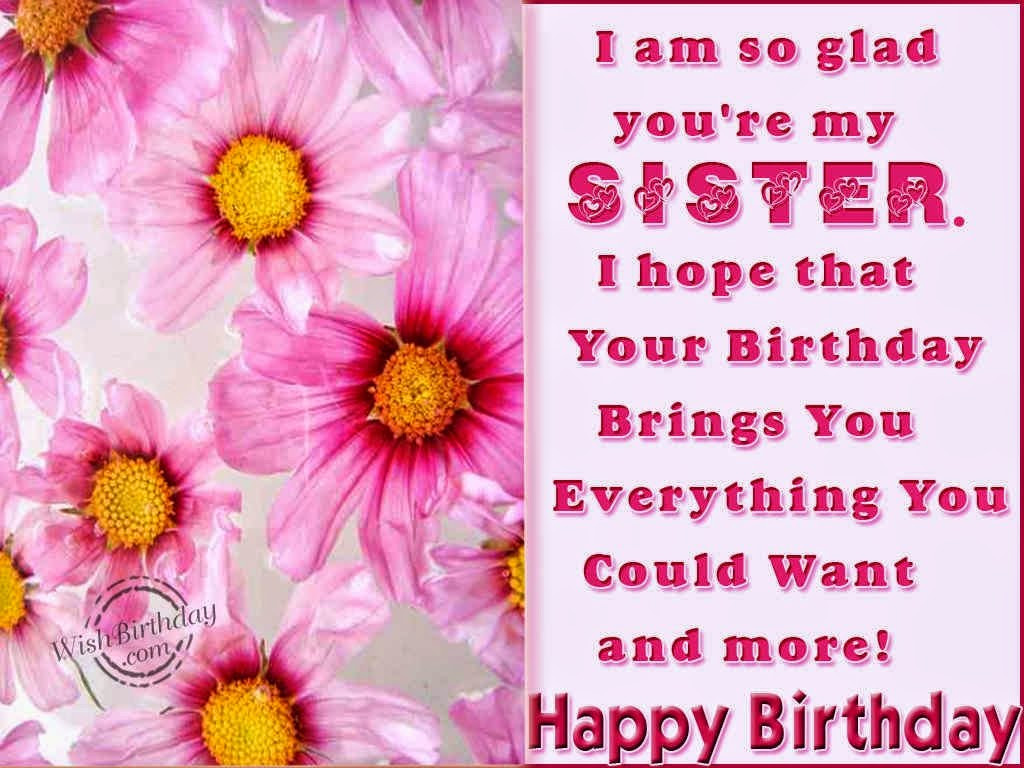 Birthday Wishes To My Sister
 All Stuff Zone Birthday Wishes Elder Sister
