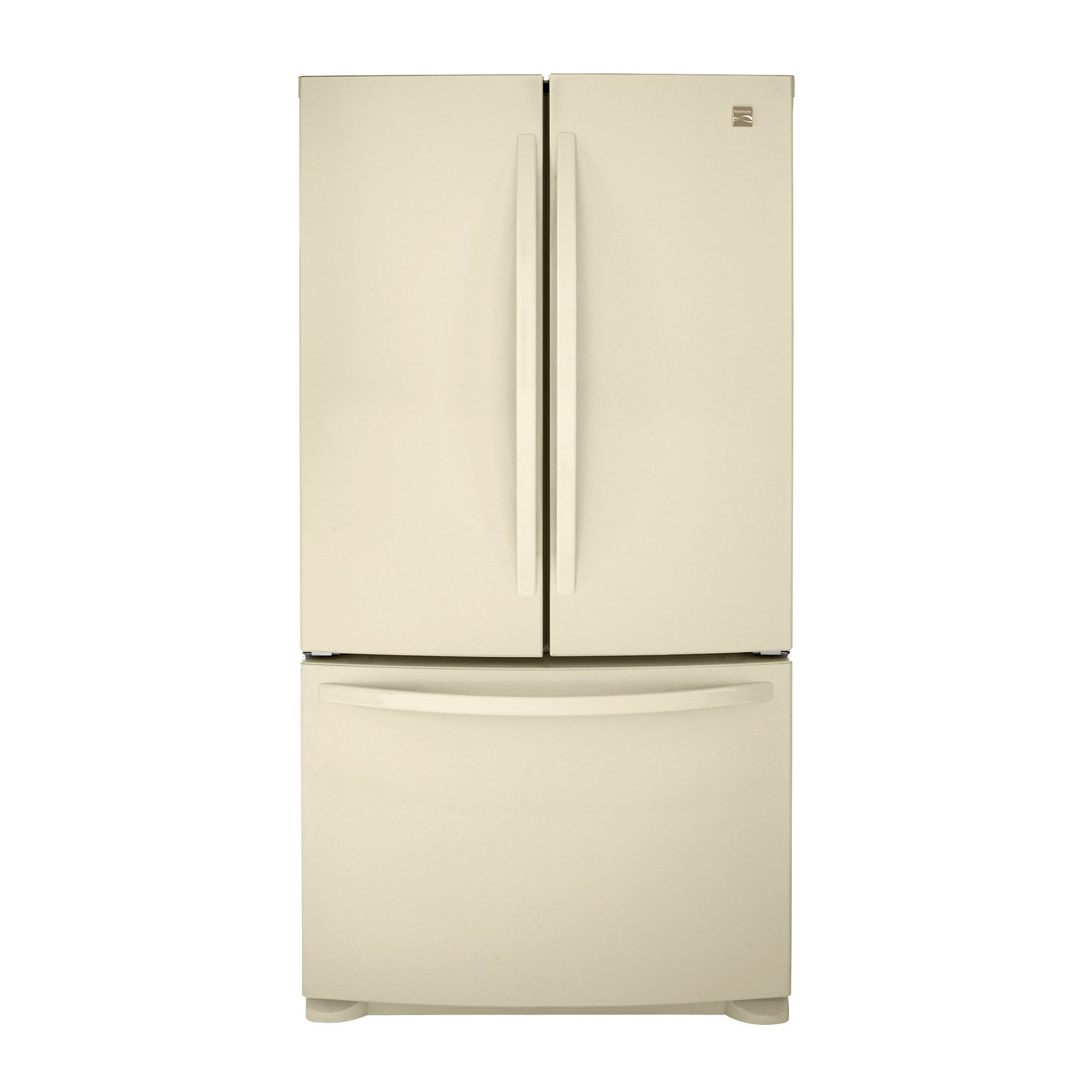 Bisque Refrigerator Bottom Freezer
 Kenmore 25 4 cu ft French Door Bottom Freezer