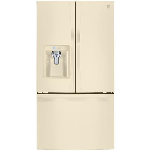 Bisque Refrigerator Bottom Freezer
 Kenmore Elite 29 8 cu ft French Door Bottom
