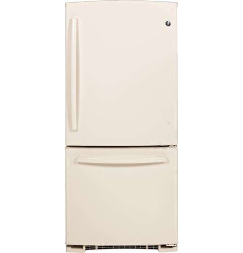 Bisque Refrigerator Bottom Freezer
 GE GBE20ETECC 20 3 Cu Ft Bisque Bottom Freezer