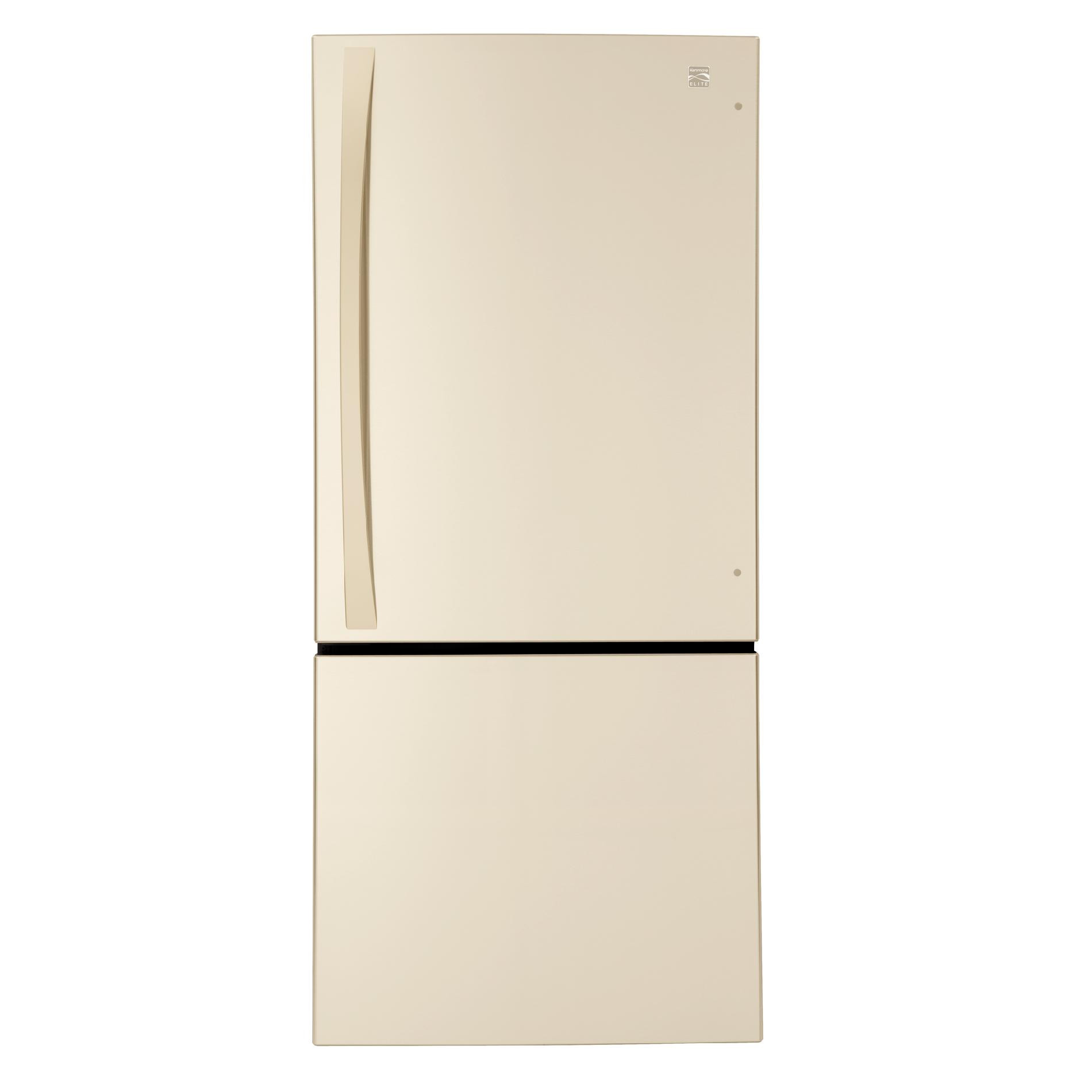 Bisque Refrigerator Bottom Freezer
 Kenmore Elite 22 1 cu ft Bottom Freezer