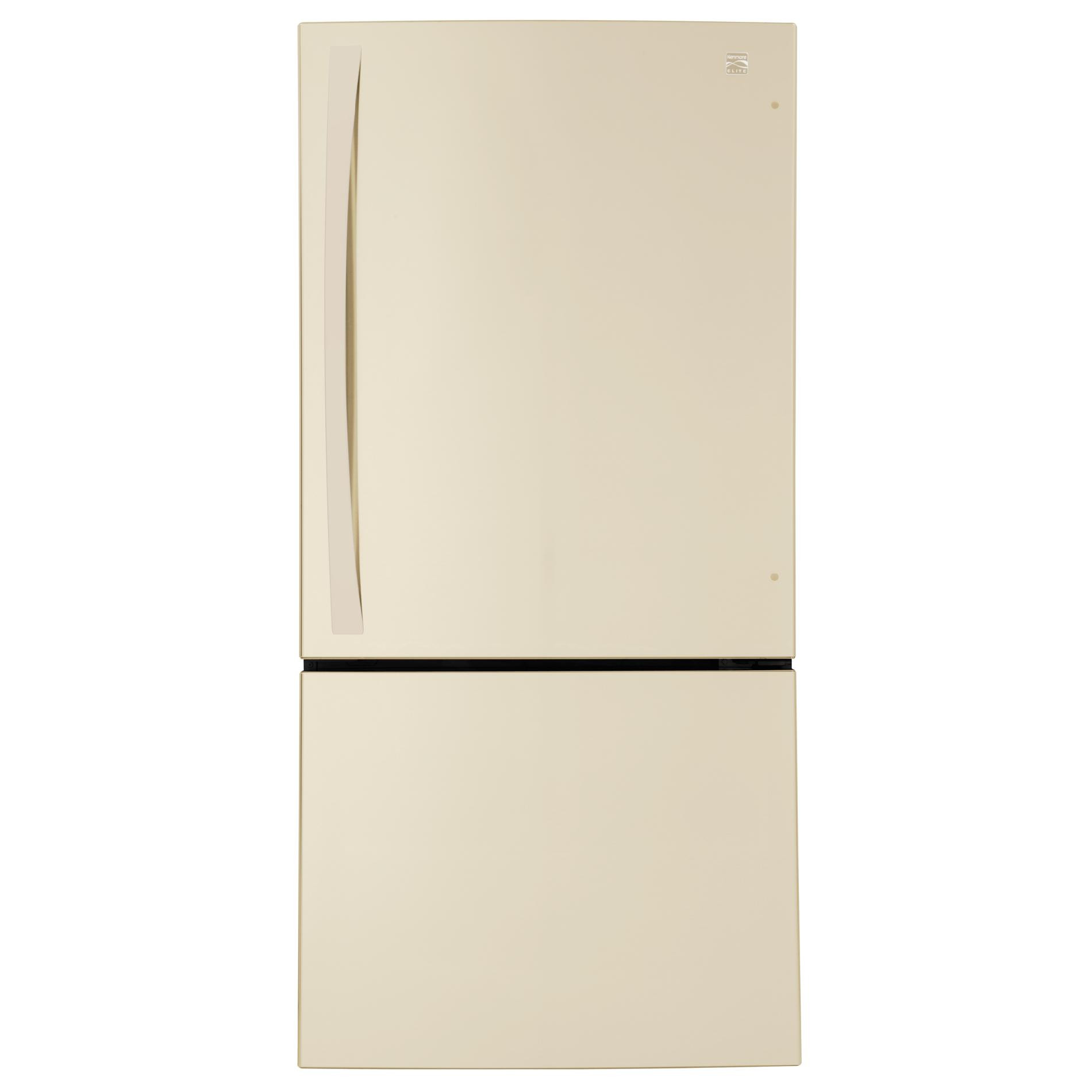 Bisque Refrigerator Bottom Freezer
 Kenmore Elite 24 1 cu ft Bottom Freezer