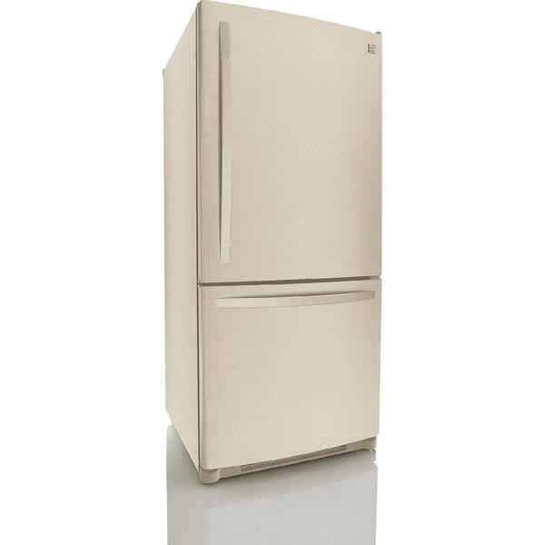 Bisque Refrigerator Bottom Freezer
 Kenmore bottom freezer refrigerator 19 7 cu ft Sears