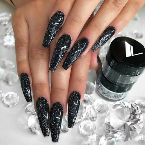 Black And Glitter Nail Designs
 BLACK GLITTER NAILS DESIGNS THAT ARE MORE GLAM THAN GOTH