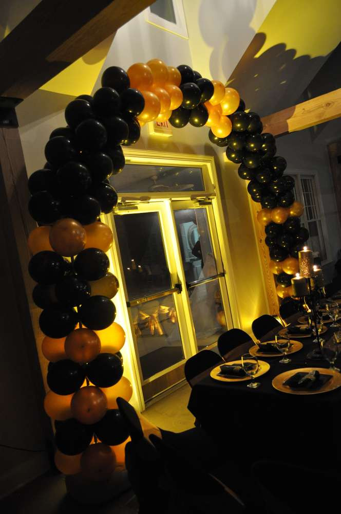 Black And Gold Birthday Decorations
 Black & Gold Hollywood Birthday Party Ideas