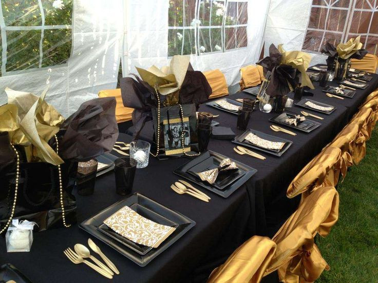Black And Gold Birthday Decorations
 Pin by Karen Schlegelmilch on party ideas for don