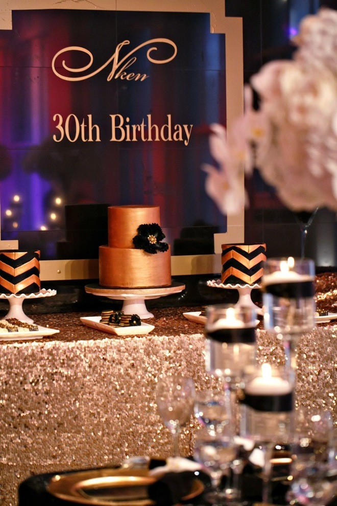 Black And Gold Birthday Decorations
 Black and Gold Party Inspiration Aisle Perfect
