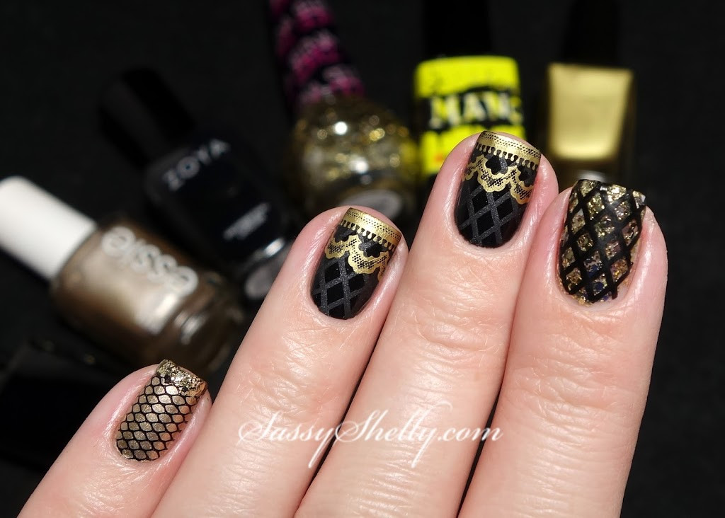 Black And Gold Nail Art Designs
 35 Perfect Black And Gold Nail Art Designs