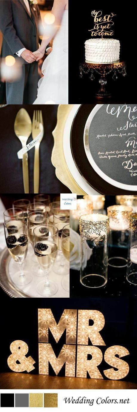 Black And Gold Wedding Theme
 Wedding Theme Black & Gold Wedding Inspiration