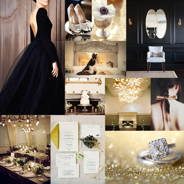 Black And Gold Wedding Theme
 Elegant Black and Gold Wedding Ideas