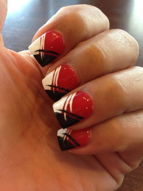 Black And Red Nail Ideas
 50 Red Nail Designs To Fall In Love With – NailDesignCode