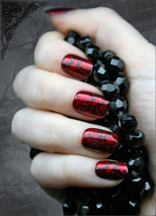 Black And Red Nail Ideas
 Red and Black Nails for You to Try Pretty Designs