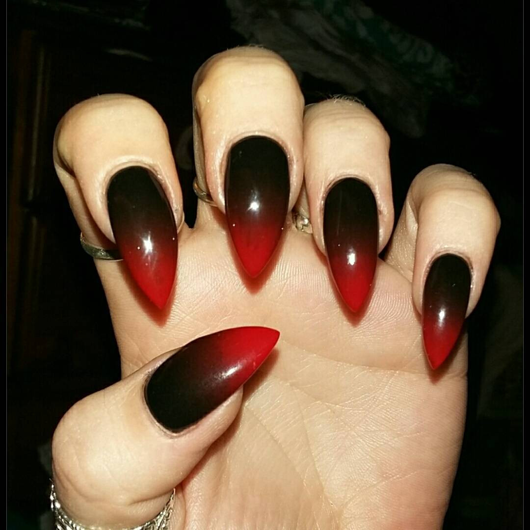 Black And Red Nail Ideas
 21 Pointed Nail Art Designs Ideas