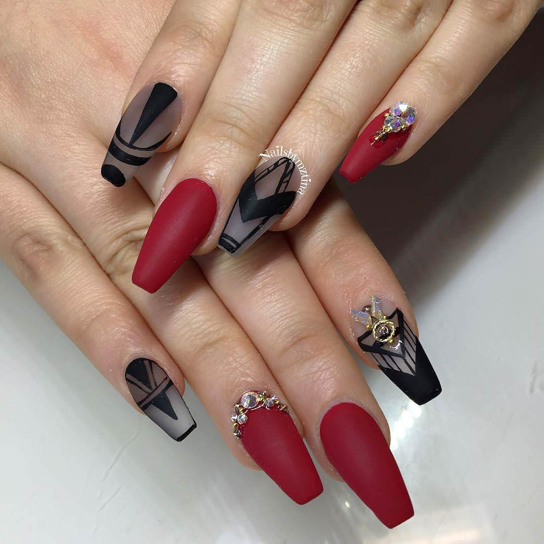 Black And Red Nail Ideas
 21 Black and Red Nail Art Designs Ideas