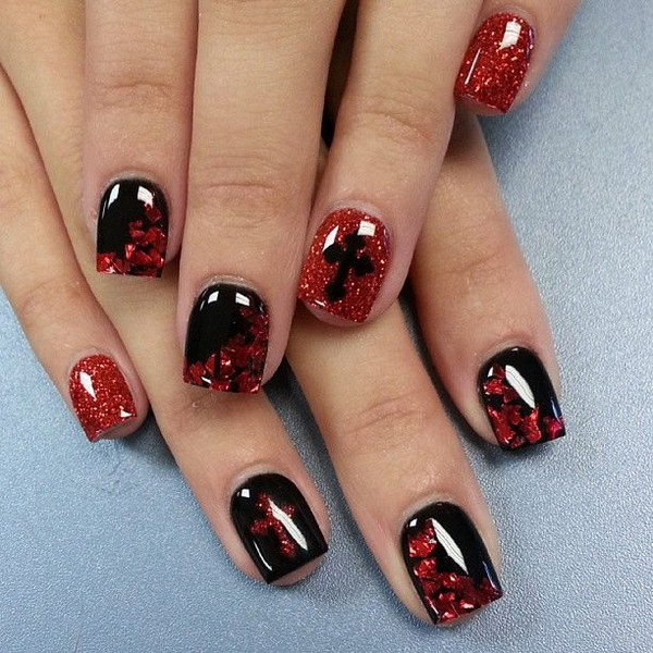 Black And Red Nail Ideas
 45 Stylish Red and Black Nail Designs 2017