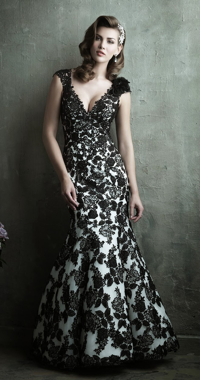 Black And White Wedding Dresses
 Allure Couture Spring 2014 Bridal Collection Belle The
