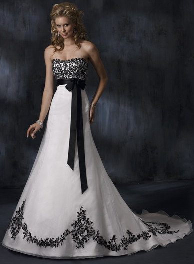 Black And White Wedding Dresses
 DressyBridal 6 Unique Colored Wedding Gowns