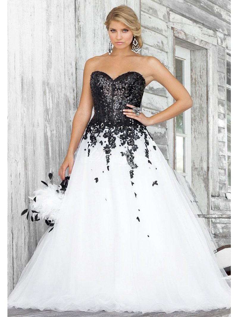 Black And White Wedding Dresses
 30 Black and White Wedding Dresses bination Fashion