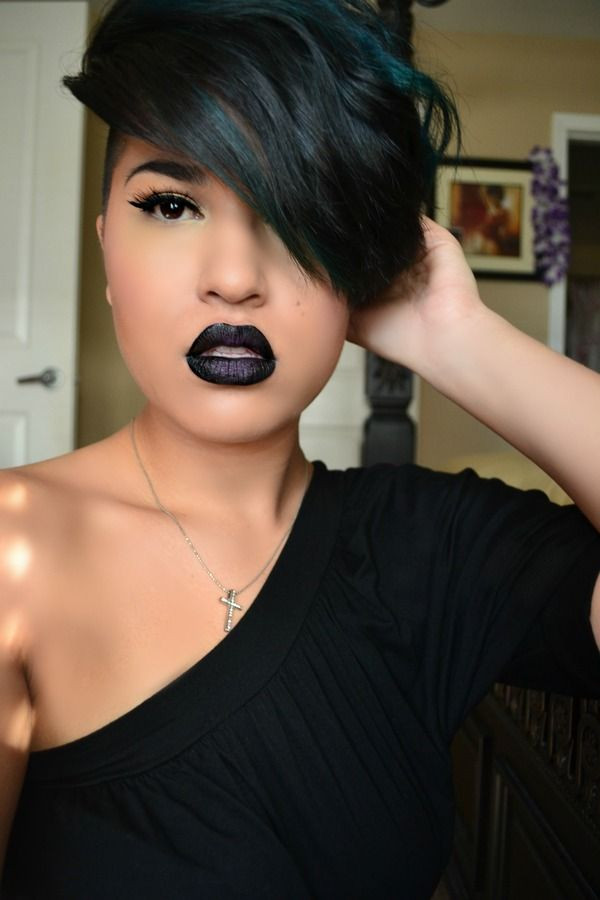 Black Bob Hairstyles With Bangs
 207 Best images about Hair on Pinterest