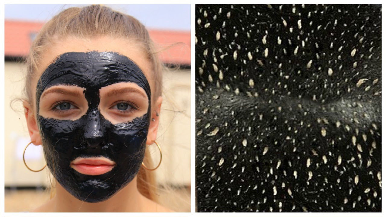 Black Charcoal Mask DIY
 DIY Blackhead Remover Peel f Mask Remove ALL Blackheads