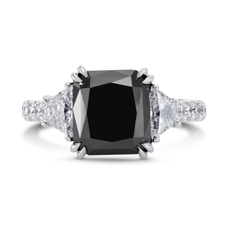 Black Diamond Solitaire Engagement Ring
 Natural Unheated Fancy Black Diamond Engagement Ring SKU