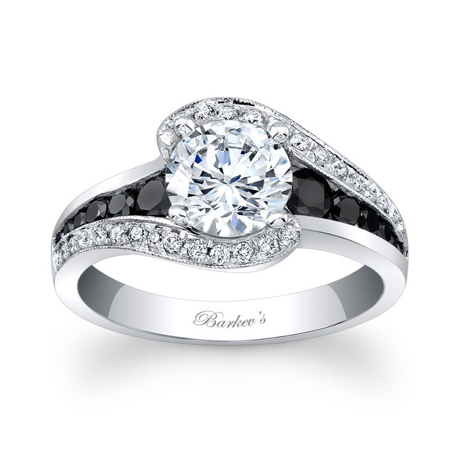 Black Diamond Wedding Band
 Barkev s Modern Black Diamond Engagement Ring 7898LBK