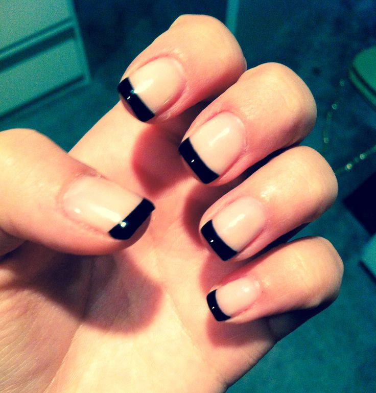 Black French Tip Nail Designs
 50 Amazing French Manicure Designs – Cute French Nail Arts