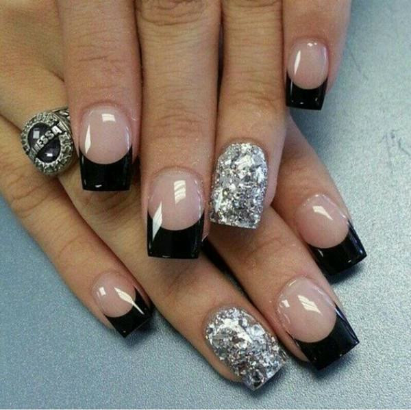 Black French Tip Nail Designs
 55 Gorgeous French Tip Nail Designs for a Classy Manicure