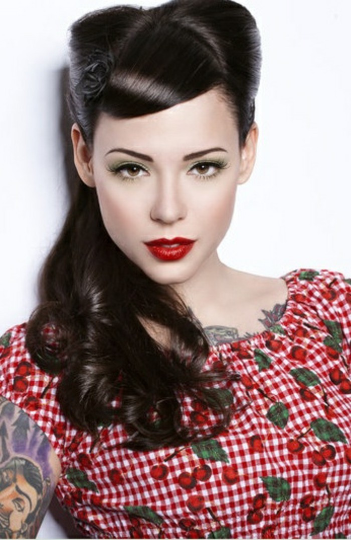 Black Girl Pin Up Hairstyles
 1001 Ideas for Rockabilly Hair Inspired from the 50 s