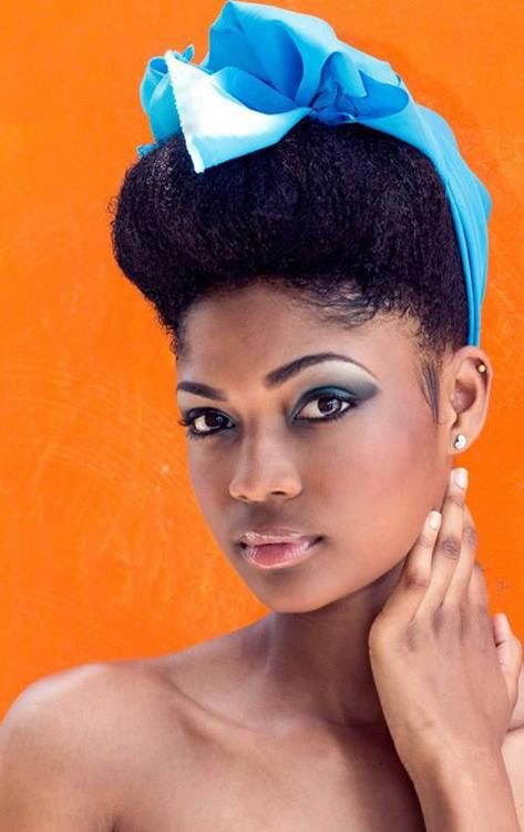 Black Girl Pin Up Hairstyles
 304 best black pin up images on Pinterest
