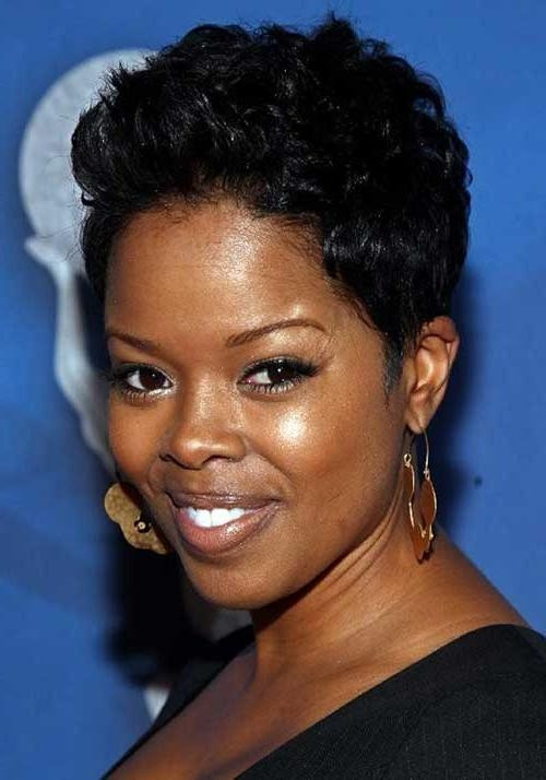 Black Short Hairstyles For Round Faces
 15 Best Ideas of Short Hairstyles For Black Round Faces