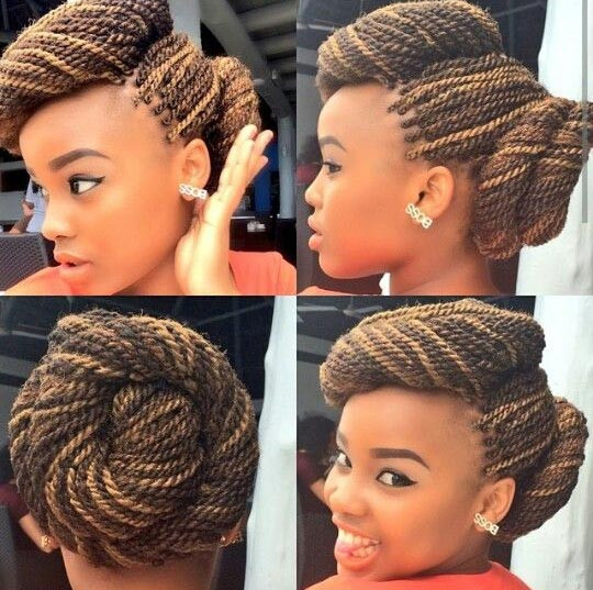 Black Updo Hairstyles With Twists
 49 Senegalese Twist Hairstyles for Black Women