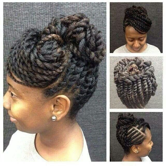 Black Updo Hairstyles With Twists
 Flat Twist Updo Hairstyles For Black Women