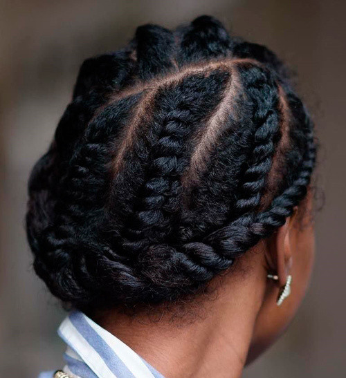 Black Updo Hairstyles With Twists
 20 Hottest Flat Twist Hairstyles for This Year
