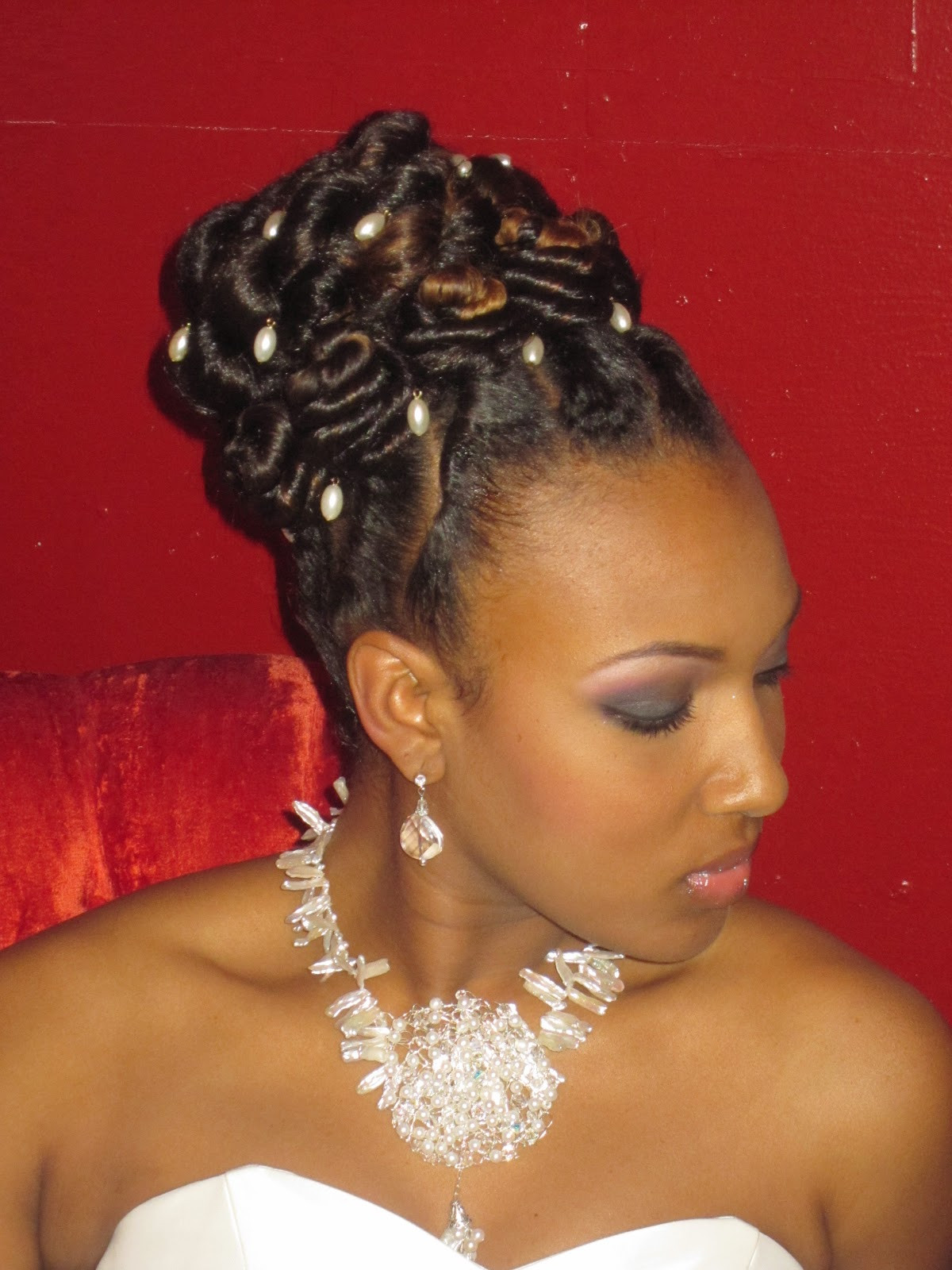 Black Updo Hairstyles With Twists
 Maria Hairtistic Designer Bridal Shoot