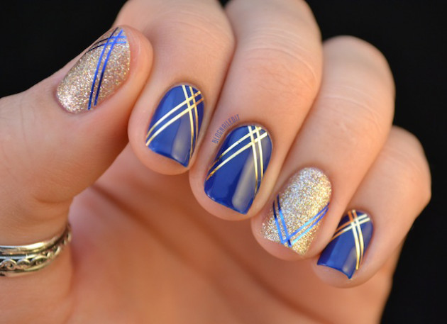 Blue And Gold Nail Designs
 15 Beautiful Royal Blue Nail Designs You Can Try to Copy
