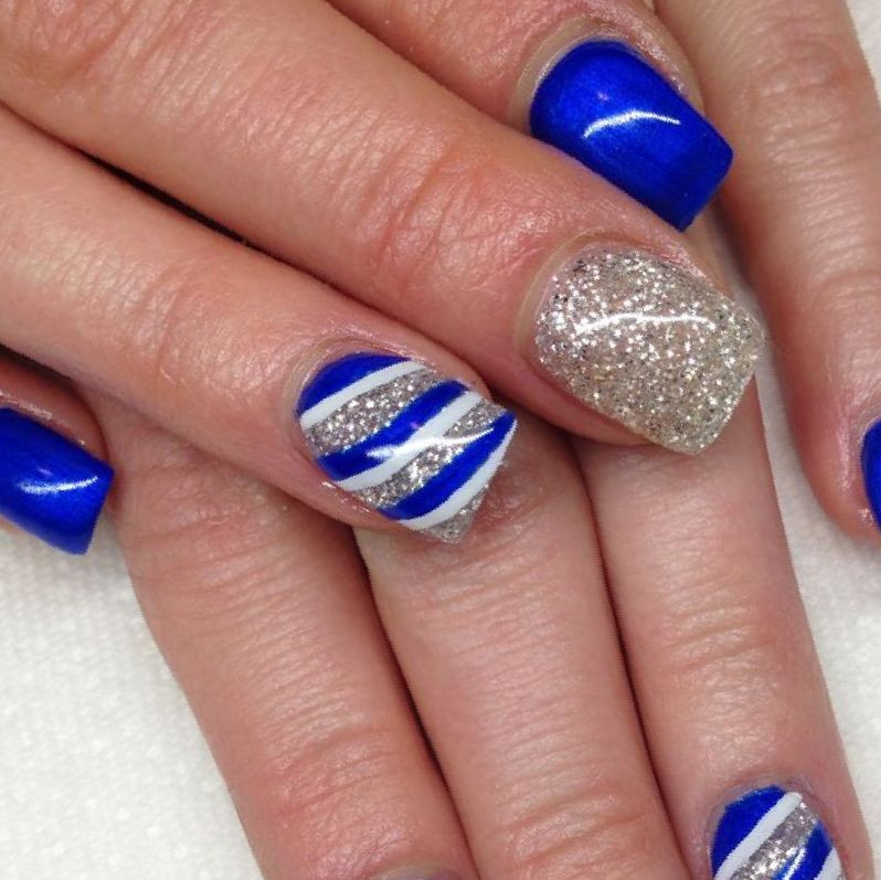 Blue And Gold Nail Designs
 42 Blue And Gold Nail Designs StylePics