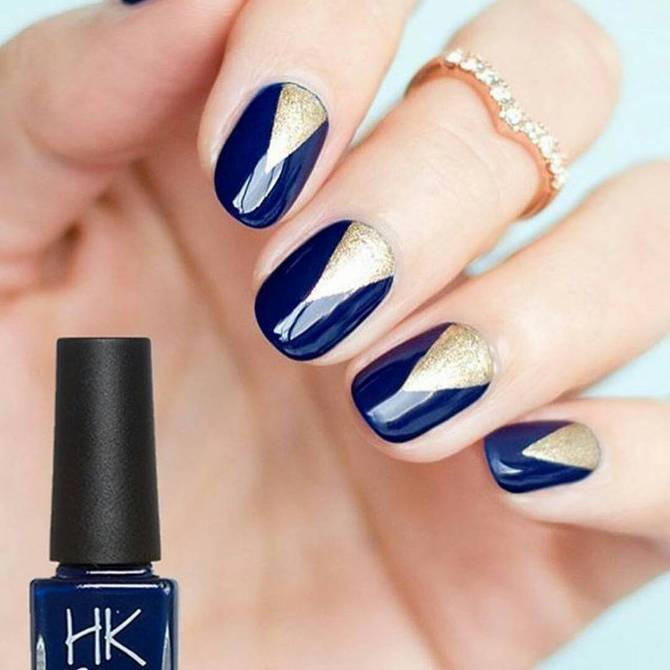 Blue And Gold Nail Designs
 Experience the Glamorous Style of Royal Blue Nail Designs