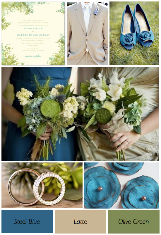 Blue And Green Wedding Colors
 Blue And Green Wedding Theme Weddings By Lilly