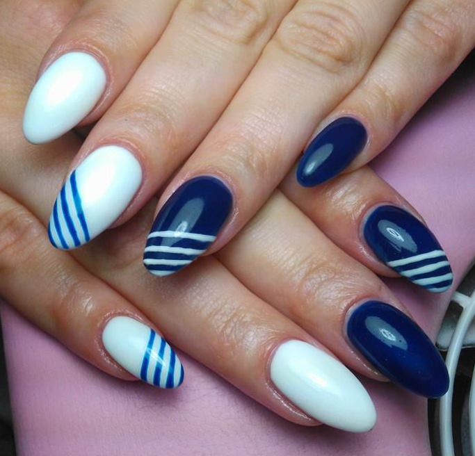 Blue And White Nail Designs
 50 Most Beautiful Blue Nail Art Design Ideas