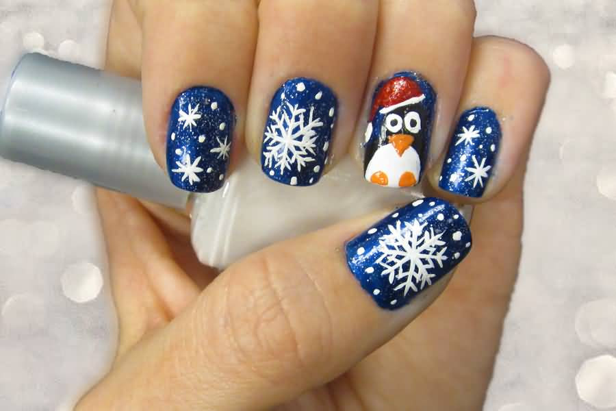 Blue Christmas Nail Designs
 50 Most Stylish Christmas Nail Art Ideas