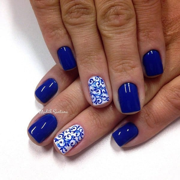 Blue Christmas Nail Designs
 15 Cool Blue Nail Designs That Will Inspire You SheIdeas