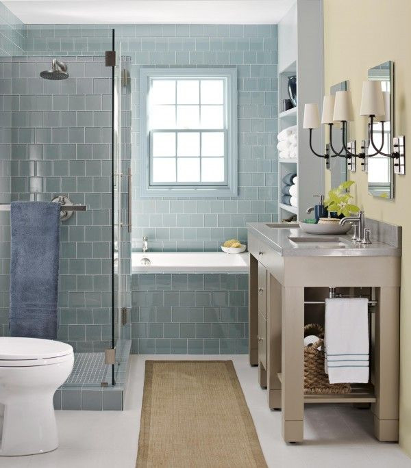 Blue Glass Tile Bathroom
 40 blue glass bathroom tile ideas and pictures