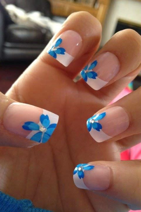 Blue Wedding Nails
 32 Flower Toe Nail Designs Nail Designs