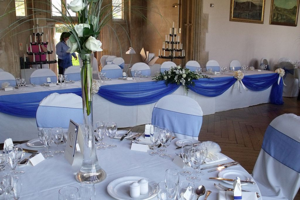 Blue Wedding Table Decorations
 Royal Blue Wedding Decor