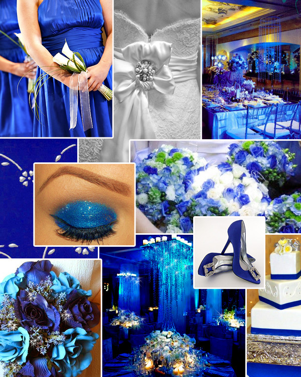Blue Wedding Theme
 Wedding By Designs Royal Blue Centerpieces My Dreaming