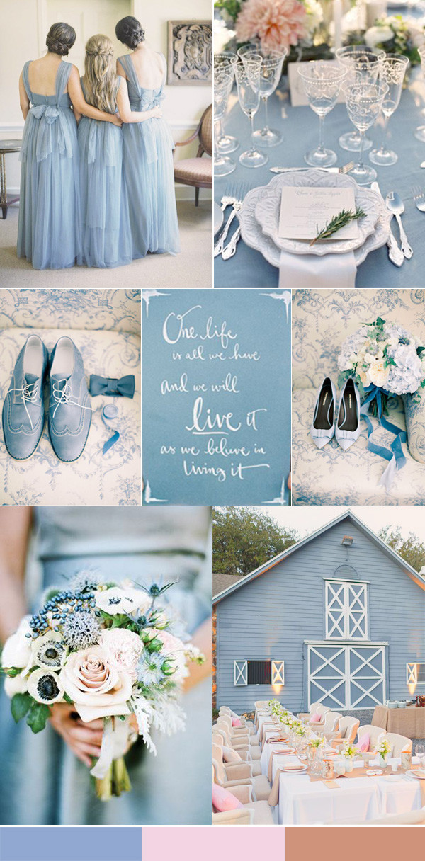 Blue Wedding Themes
 Calgary wedding blog Top 10 Wedding Colors for Spring 2016