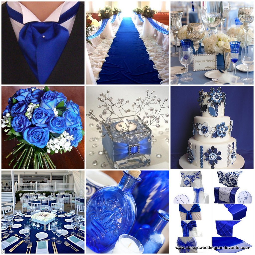 Blue Wedding Themes
 Classic Weddings and Events Royal Blue Wedding Ideas